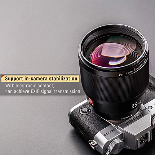 VILTROX PFU RBMH 85mm F1.8 Objectif Automatique Full Frame Premier Objectif Portrait pour Appareil Photo Fuji X-Mount X-T3 X-T30 X-T20 X-T10 X-T100 X-E2 X-A20 - Image 4