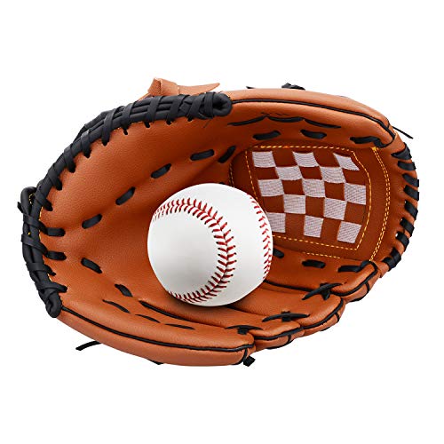 Unihoh Baseball Glove Softball Gloves - Right Hand Throw - Adult and Youth Sizes - 12,5in Size Mitts - Easy Break in Baseball Mitt - Thumbnail 2