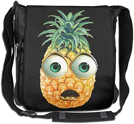 Memoy Unisex Leisure Messenger Bag Cartoon Pineapple Shoulder Bag