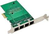 Wresetly RJ45 4-Port Gigabit Ethernet Server Adapter PCI-E X1 Network Card view 6