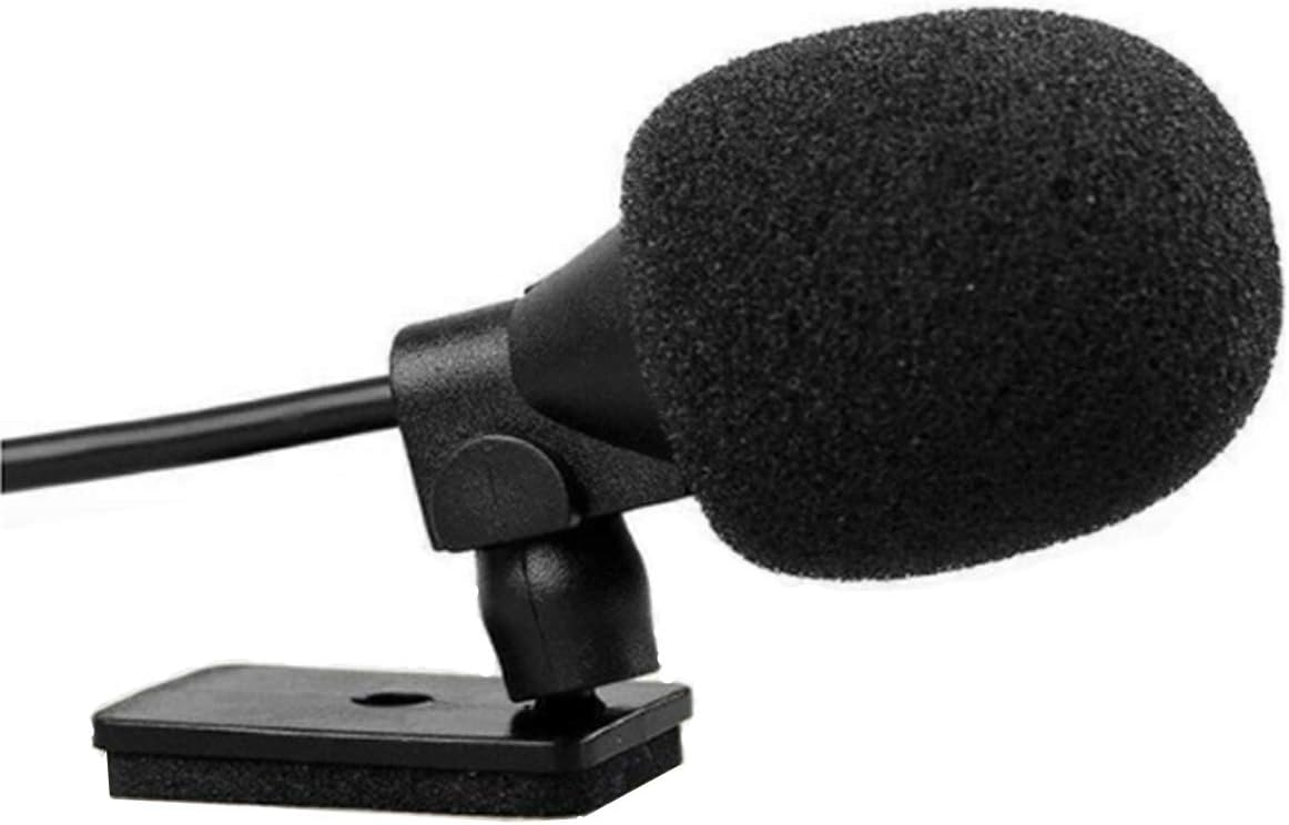 NewTH 2.5mm Microphone for Pioneer AVH Radio Car Mic DVD Navigation Bluetooth Radio Stereo Player Head Unit Vehicle Mic with 9.85 feet Cable,Plug and Play