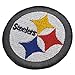 Steelers Embroidered Applique Patch Tactical Military Morale Hook and Loop Fasteners Backing Patches Badge Emblem Sign 2.36 inch 2PCS