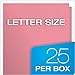 Oxford Twin-Pocket Folders, Textured Paper, Letter Size, Pink, Holds 100 Sheets, Box of 25 (57568EE)