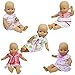 ZITA ELEMENT 5 Pcs Fashion Cute Dresses for 14 Inch to 16 Inch Baby Doll Clothes, American 18 Inch Girl Doll and Other 18 Inch Doll Clothes Outfits Xmas Gift