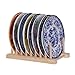 Wooden Detachable 8 Sub-grid Dish Racks Kitchen Storage Holder 2 Packs