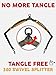 Pet Dreamland Exquisite Hands Free Double Dog Leash for Two Dogs with Tangle-Free Swivel. Premium Quality & Versatile for Running. You Will Absolutely Love This Amazing Waist Leash (Khaki & Orange)