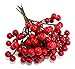OLYPHAN Red Berry Picks Pip Berry Stems Winter Floral Sprays DIY Crafts, Wreath, Garland, Christmas Berries Ornaments Decoration-Decorative Home Holiday Decor, Table Centerpiece