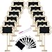 ATsense Mini Chalkboards Signs 12 Pack with Stand and Stickers, Message Board Signs, Wedding Party Table Numbers, Place Cards, Food Name Card, Decorative Sign