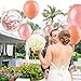 Boolavard Blush Pink Balloons & Rose Gold Balloons & Confetti Latex Party Balloons – Pack of 45, 12 Inch, Decoration Supplies for Wedding, Graduation, Birthday Party, Hawaii (Rose Gold，Blush，Confetti)