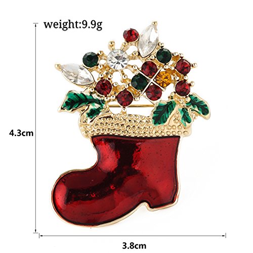 YSD Jewelry Christmas Brooch Pins Set Holiday Brooch Christmas Tree Snowman Xmas Pin Lot Party Favor Christmas Brooch Pin Set Gifts