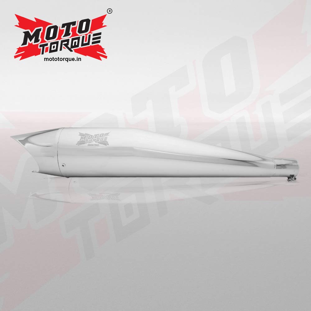Moto Torque Exhaust For Royal Enfield Shark Chrome Desertcart