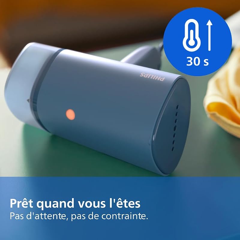 défroisseur à main 3000, 20 g/min, 1000W, pliable et compact, Bleu