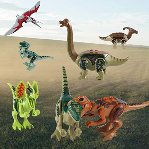 Dinosaurs Playset Building Blocks DIY Dino Action Figures,12PCS