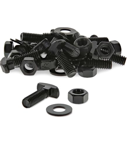 thumbnail image 2 of 80/20 Inc. 5/16-18 X 3/4 Roll-in T-Stud Hardware Kit With Washer & Hex Nut - 5 Pack Black Zinc 2 of 11