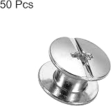 sourcing map M5 x 5mm Chicago Screws Silver Tone Carbon Steel Binding Posts 50 view 3