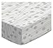 SheetWorld Fitted 100% Cotton Percale Play Yard Sheet Fits BabyBjorn Travel Crib Light 24 x 42, Grey Floral Stems, Made in USA