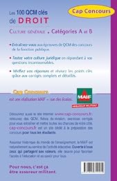 Les  100 QCM clés de droit
