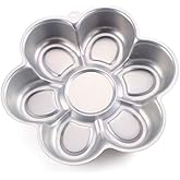 Ulalaza Aluminum Cake Mold 3D Flower Shape Baking Pan DIY Birthday Cake Mould Kitchen Supplies
