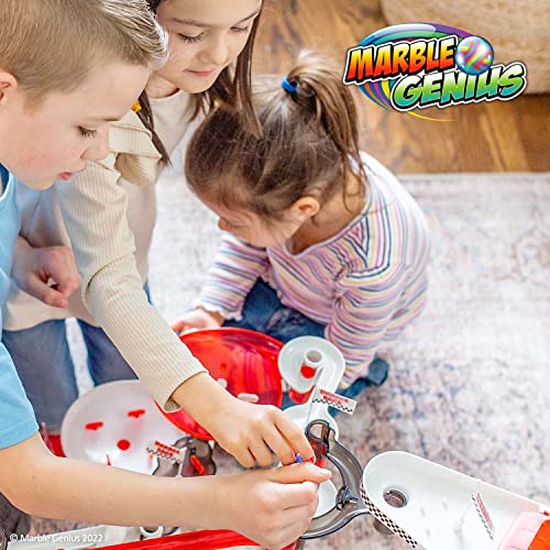Marble Genius Marble Run Racing Set 125Piece Marble Run Racing Set
