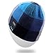 Bluetooth Hat,Qshell Rechargeable Audio Beanie Fashional Double Knit Skully Cap with Wireless Stereo Headphone Headset Earphone Speakerphone Mic for Sports Skating Hiking Camping Christmas Gift-Blue