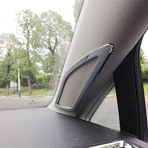 Funnmart for VW Volkswagen Golf 7 MK7 2014-2018 ABS Chrome Interior Front A Pillar Speaker Cover Trim 2pcs Car Styling Accessories