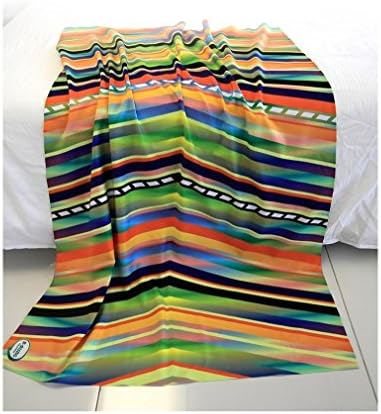 B-BLING Advanced Microfiber Beach & Travel Towel Bohemian Rainbow BT-01