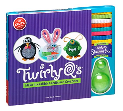 Klutz Twirly Q's Craft Kit - Make Cute Cardboard Coil Creatures, Includes Paper Strips, Shaping Tool & Book, Ages 10+