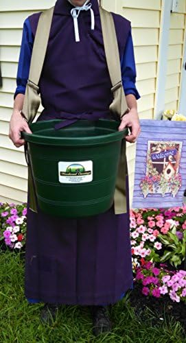 Comfy 5 Gal. Harvesting Bucket &amp; Quilted Harness, Amish Sewn