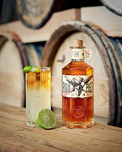 RON PIET RUM | 10 Jahre alter Rum aus Panama mit feinstem Rohrzucker | Single Barrel Rum aus Bourbon-Fässern | In Sechskant-Flasche | 1 x 0.5 l – Bild 4