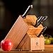 Bamboo Knife Block (Without Knives), Best For Storage Of Your Quality Cutlery. Stylish and Eco-Friendly, This Beautiful & Professional Wooden Block Will Be A Great Kitchen Addition. By Midori Way