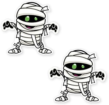 COOLHUBCAPS Reflective Mummy Car Magnets