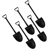 100PCS Mini Shovel Shape Spoons, Plastic Mini Ice Cream Dessert Spoon Shovels Pudding Yogurt Spoons Cute Disposable Plastic Dessert Spoons,for Family or Party,4.7 Inch. (Black)