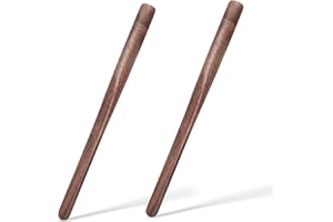 TIENYUU 2-Pack 11-Inch Wooden Sourdough Bread Mixing Stir Sticks – Acacia Wood Spurtle Dough Paddle Tools for Kitchen Cooking and Baking