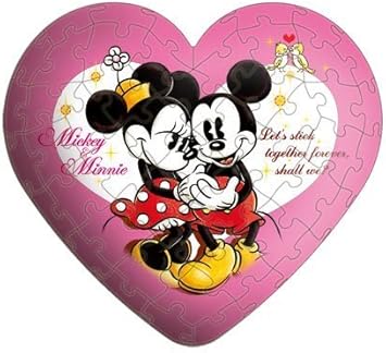 3d Heart Puzzle 60 Piece Disney Love Chu Pink 10cm X Thickness 4cm Width Height 11cm X Japan Import Amazon De Spielzeug