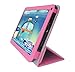 iShoppingdeals - for SKYTEX Skypad 10s 10.1-INCH Tablet SP1020 PU Leather Folio Cover Case, Hot Pink