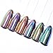 CHARMING MAY 0.2g Peacock Holographic Chameleon Nail Art Chrome Pigment Glitters Mirror Nail Powder(Peacock Holographic powder)