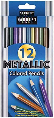 Sargent Artwork (SARAD) Metallic Coloured Pencils, Assorted