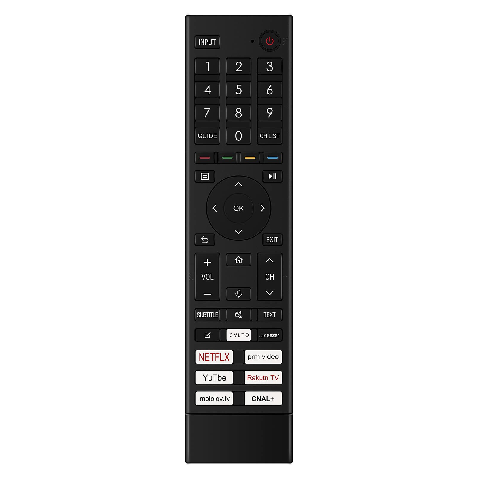 ERF3AB80H VINABTY Voice Replace Remote Control Fit for Hisense TV 43A6BG A21260U, 65A6BG A213703,50A6BG A214207,50A7GQ A214209,55A7GQ A21420A