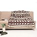 Blanket Throw Brown Bear and Pine Trees Pattern White Background Soft Lightweight Coral Fleece 230GSM for Baby 50 X 60