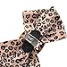 Lychee Leopard Print Bowknot Shoe Clip Buckle Removable High-heel Decor Wedding