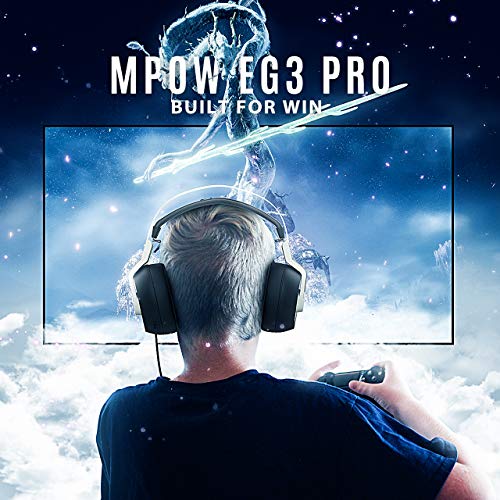 Mpow EG3 PRO Gaming Headset (All-Platform Edition), with Mic, 50mm Drivers, Bass Boost Surround Sound, In-line Control, Zero Fatigue Earpads, PC, PS4 Headset, LED Gaming Headphone for Xbox one, Switch - Thumbnail 6
