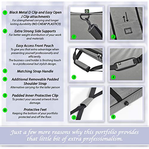 5 Portfolio+Professional+Organizer+Carrying+Presentation