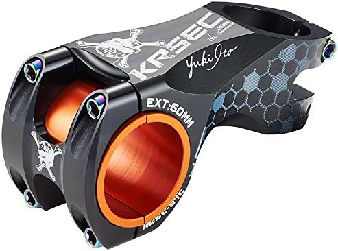 KRSCT Bike Bicycle Stem 31.8 × 60mm Lightweight Mountain Bike Stem Handlebar Stem Suitable for BMX MTB Road Bike, Aluminum Alloy, Adjustable