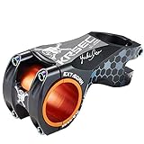 KRSCT Bike Bicycle Stem 31.8 × 60mm Lightweight Mountain Bike Stem Handlebar Stem Suitable for BMX MTB Road Bike, Aluminum Alloy, Adjustable