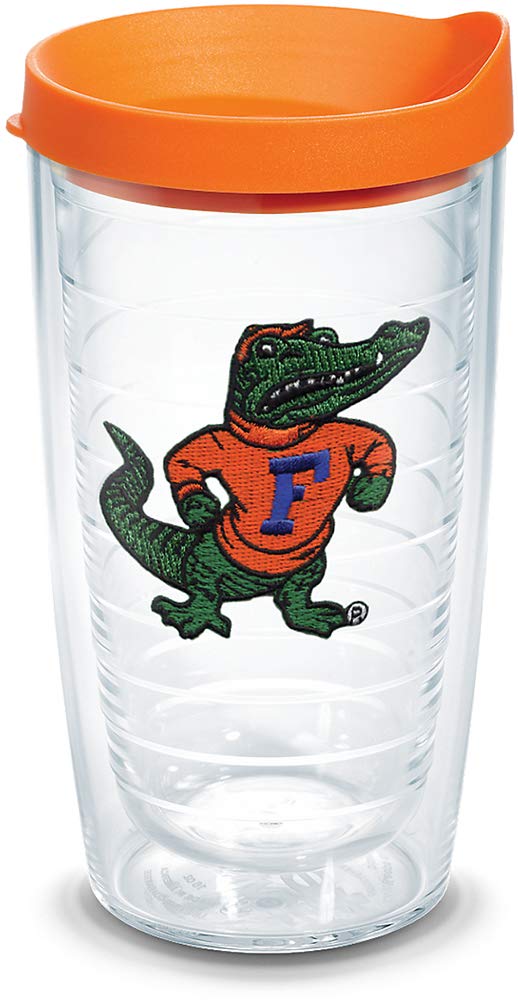 Tervis 1084963 Florida Gators Albert Tumbler with Emblem and Orange Lid 16oz Clear