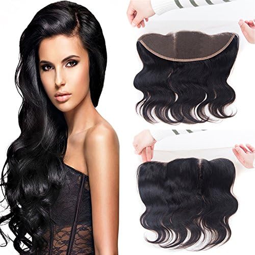 Mironica Hair (16 inch) Lace Frontal Ear To Ear 13x4 Full Closure Body Wave Brazilian Virgin Human Hair Free Part Baby Hair Full Lace Frontal