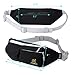 Stifter Premium Cotton Fanny Pack, Waterproof Waist Bag Pack for Man Women Outdoors Travelling Climbing, 1.5L Capacity, 5 Pockets, Modern Looking, Adjustable Belt (Black)