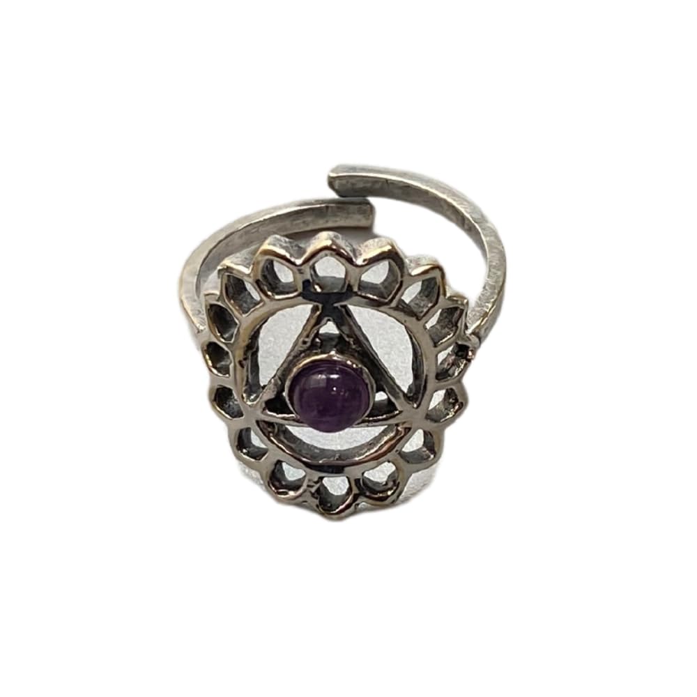 VIE Vishuddha Crystal Ring, Amethyst