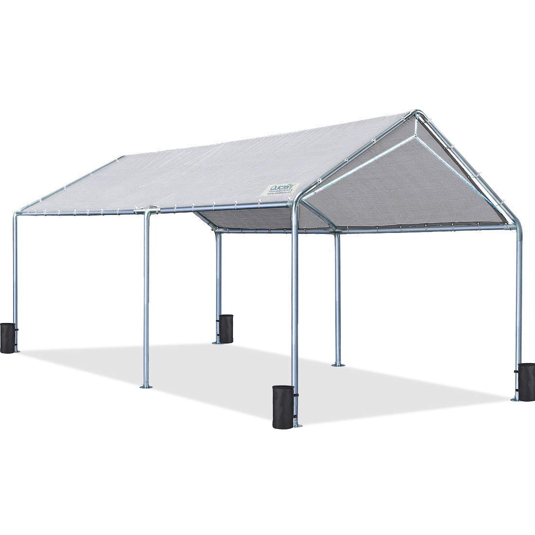 Quictent 10X20ft Upgraded Heavy Duty Car Canopy Galvanized Frame Carport Outdoor Boat Shelter