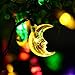 LUCKLED Solar String Lights,20ft 30LED Ramadan Moon Fairy Decorative Solar Lights for Halloween,Christmas Outdoor,Garden,Home,Wedding,Party and Holiday Decor [Multi-color]